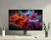 4K Aesthetic Wallpaper Abstract Desktop Background PC Mackbook Laptop Windows High Quality Computer Background Instant Digital Download