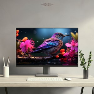 4K Levande Estetisk Bakgrund Abstrakt Skrivbordsbakgrund PC Macbook Bärbar Dator iMac Högupplöst Datorkonst HD Omedelbar Digital Nedladdning
