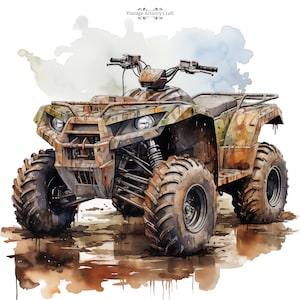 Camouflage à quatre roues arrière-plan transparent PNG, Design par sublimation, Sublimation ATV, Sublimation tout-terrain png