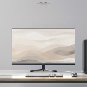 Texture Beige Aesthetic Neutral Desktop Wallpaper 4K PC Mac Laptop Windows Macbook Minimalist Desktop Background Instant Digital Download