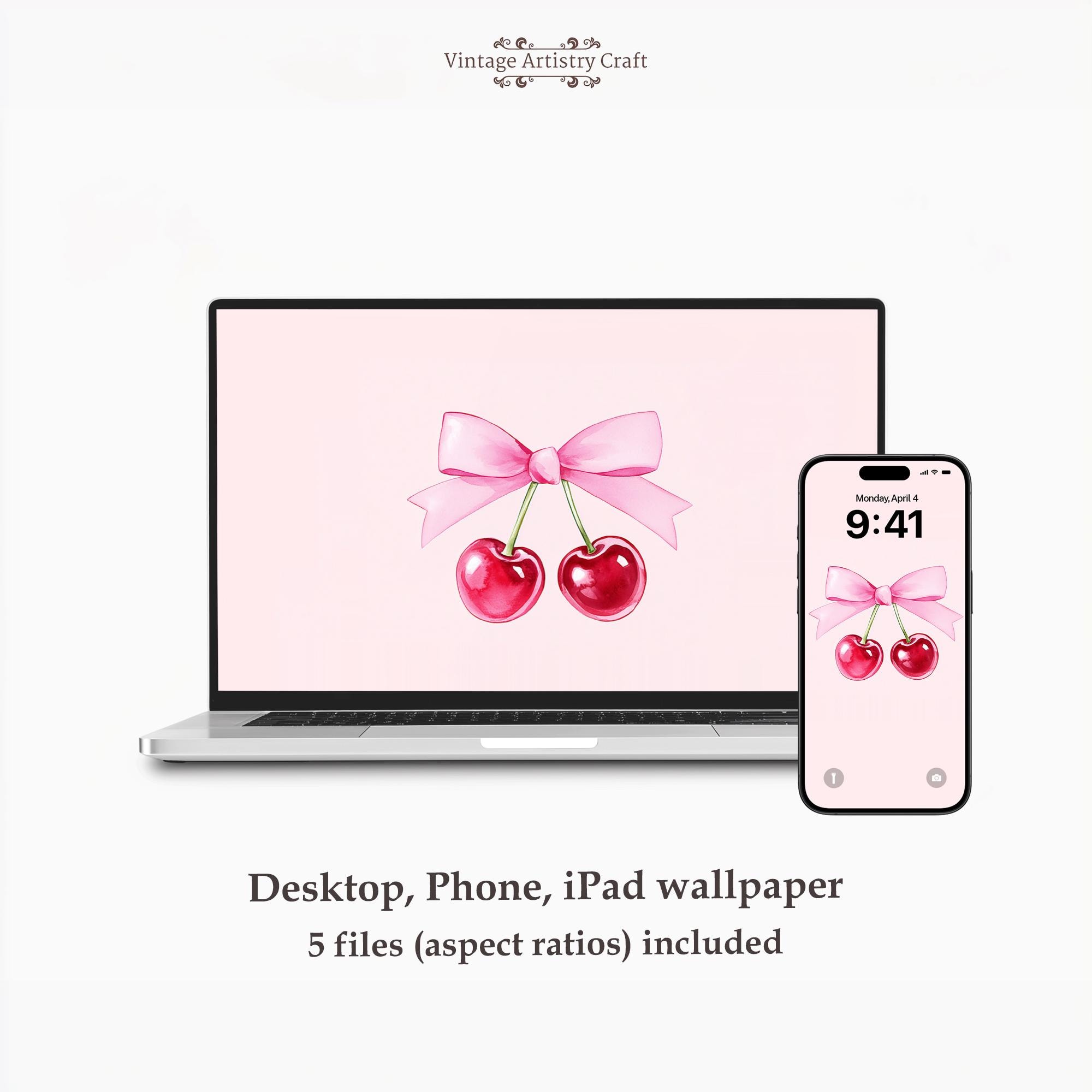 Preppy wallpaper for iPad cherry - Etsy België, image size:2000x2000