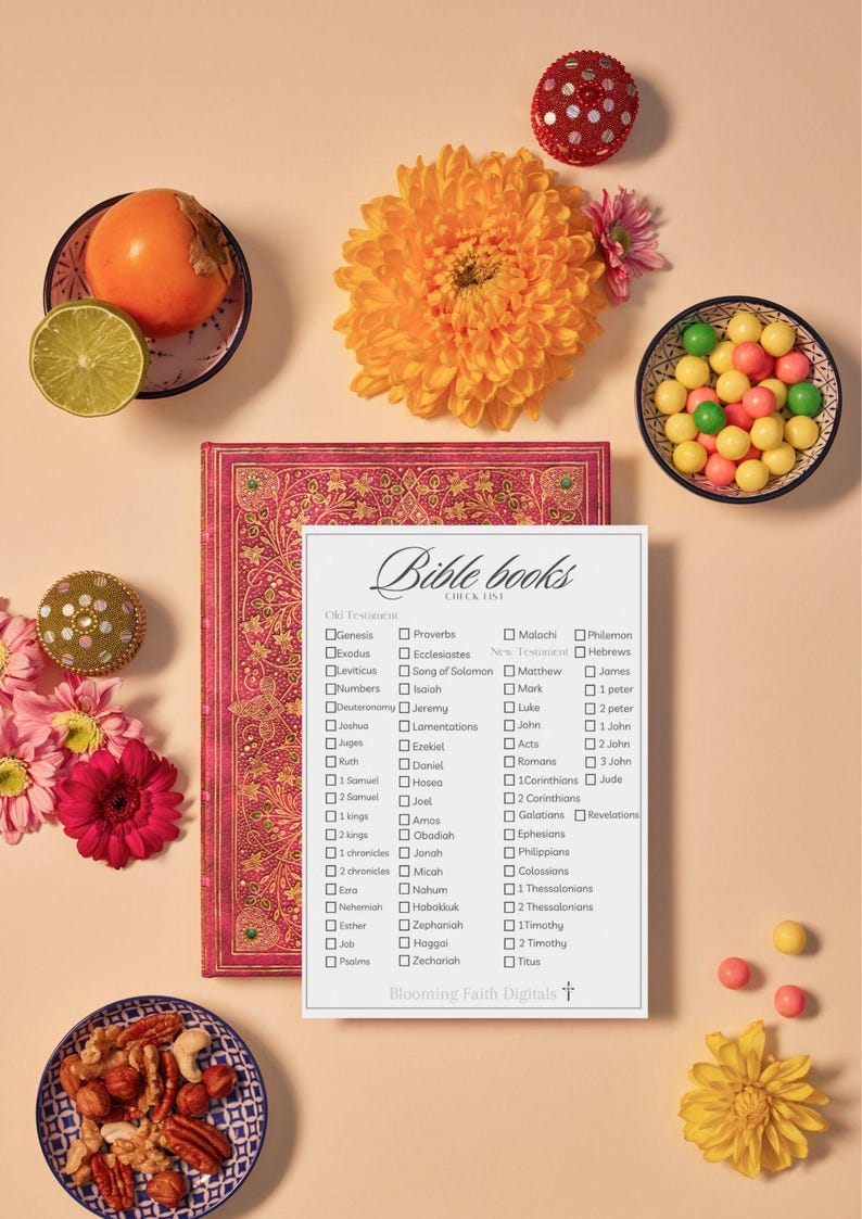 Printable Bible Books Checklist - Old &amp; New Testament Reading Tracker ...