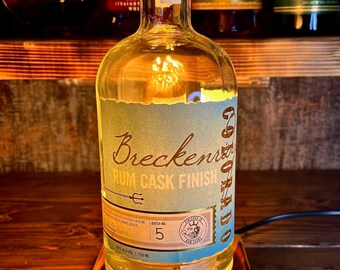 Breckenridge bourbon bottle lamp