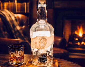 Buffalo Trace bourbon bottle lamp
