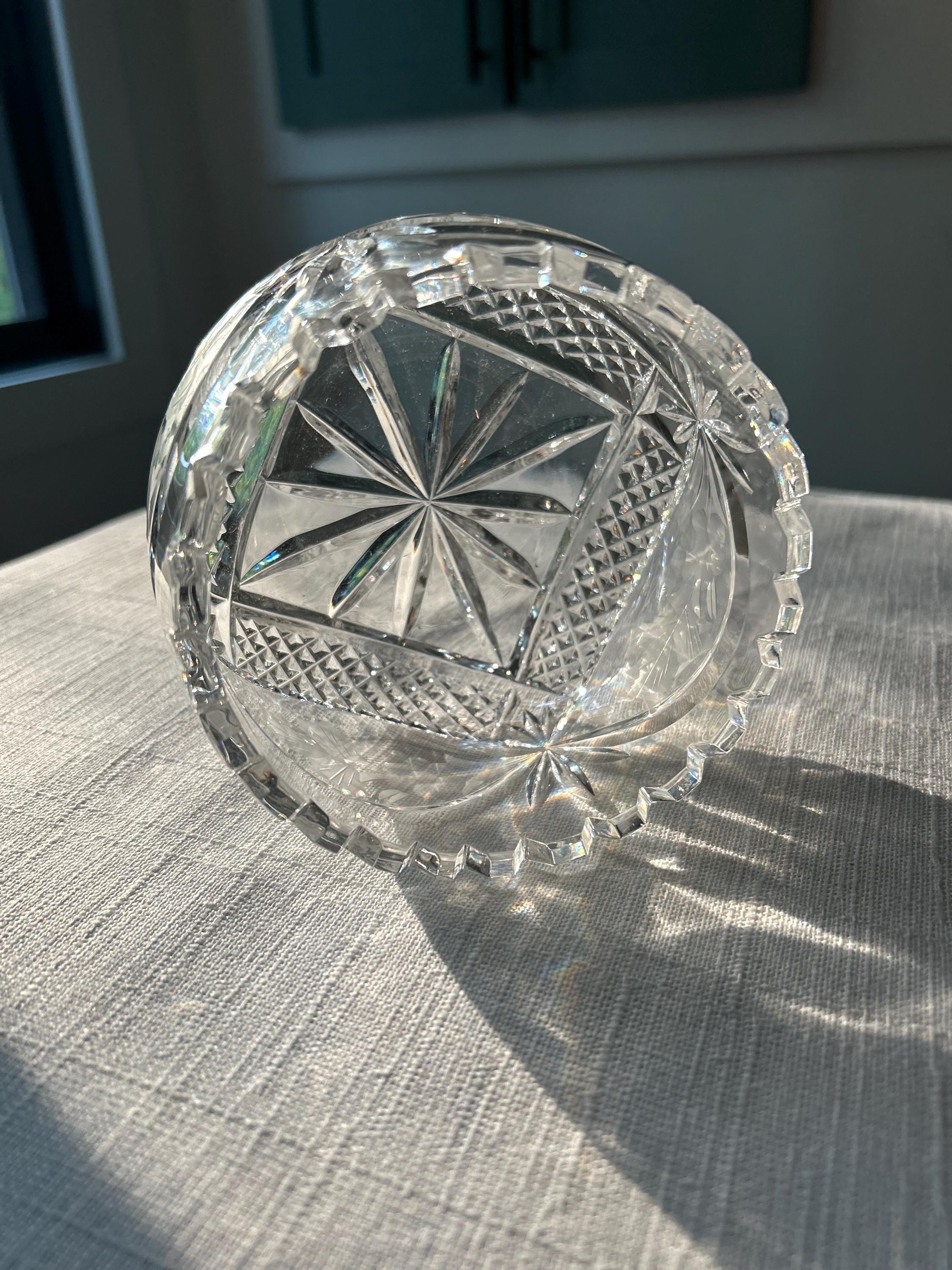 Lausitzer Cut Crystal Bowl - Etsy