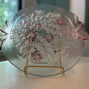 Vintage Mikasa Rosella Pink Kuchenplatte