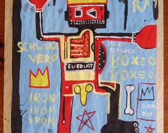 Jean-Michel Basquiat Painting on Paper