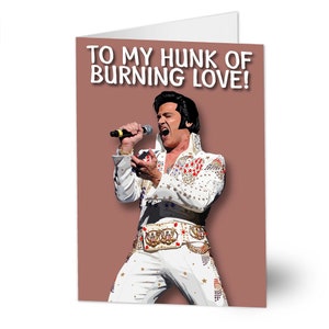 Tarjeta imprimible de Elvis / Aniversario / Día de San Valentín / Cumpleaños