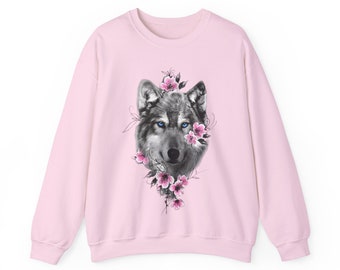 Sie Wolf. Unisex Heavy Blend ™ Rundhals-Sweatshirt