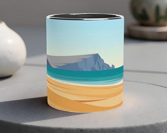 Escena abstracta de las Islas Shetland (04/04): Taza de café elegante