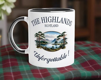 SCOTTISH HIGHLANDS  "Unforgettable" - Elegant 11oz Coffee Mug