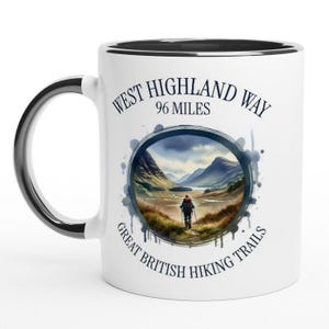 West Highland Way Mug: Scotland Hiking Trail Souvenir - 11oz Ceramic