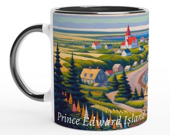 Prince Edward Island: Great Canadian Mug Collection (04/13) - White 11oz Ceramic Mug with Colour Inside