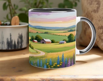 Alabama, United States Abstract Rural Art - 11oz Coffee Mug (01/50)