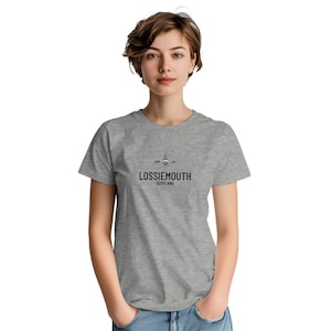 LOSSIEMOUTH Scotland, Fishing fleet returning home.- Heavyweight Unisex Crewneck T-shirt | Gildan® 5000 (Sizes from S to 5XL)