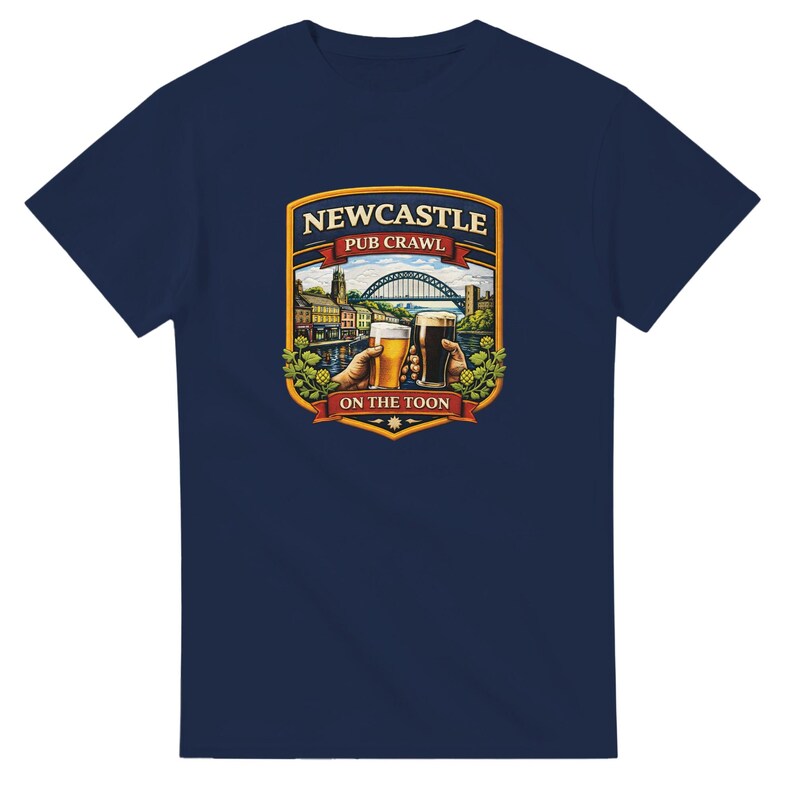 Funny Newcastle Pub Crawl T-Shirt - 100% Cotton Casual Tee in Sizes S-5XL immagine 10