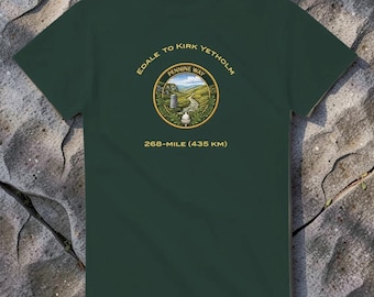 Pennine Way Embroidered Effect T-Shirt, 268 Miles Hiking Souvenir Tee