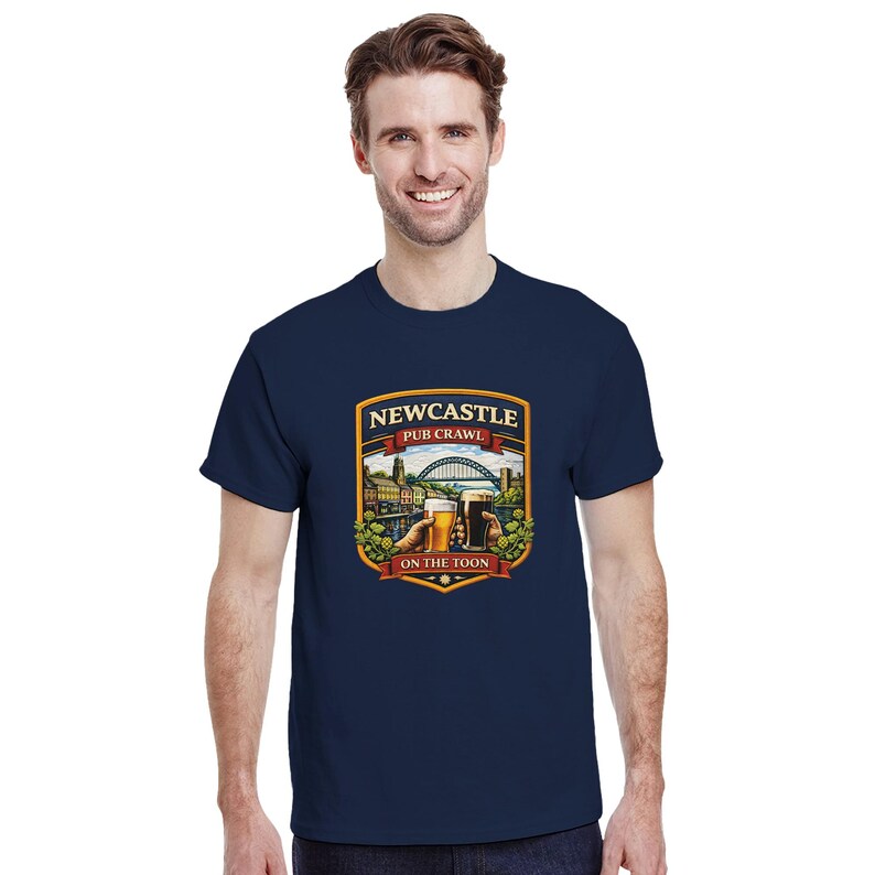 Funny Newcastle Pub Crawl T-Shirt - 100% Cotton Casual Tee in Sizes S-5XL immagine 12