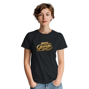 Newcastle 100% Geordie T-shirt - Heavyweight Urban Crewneck (S-5XL) - GOLD Logo Bild 14