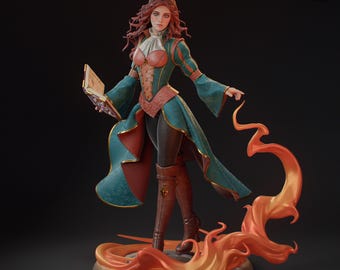 The Witcher - Triss Statue #2 | 12k 3D Print Resolution | Resin Figure