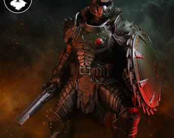 Doom Dark Ages - Doomguy Statue | 12k 3D Print Resolution | Resin Figure