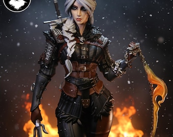 The Witcher 4 - Stylized Ciri Statue | 12k 3D Print Resolution | Resin Figure