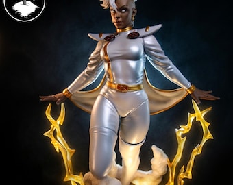 X-Men - Statua di Tempesta / Risoluzione di stampa 3D 12k / Figura in resina