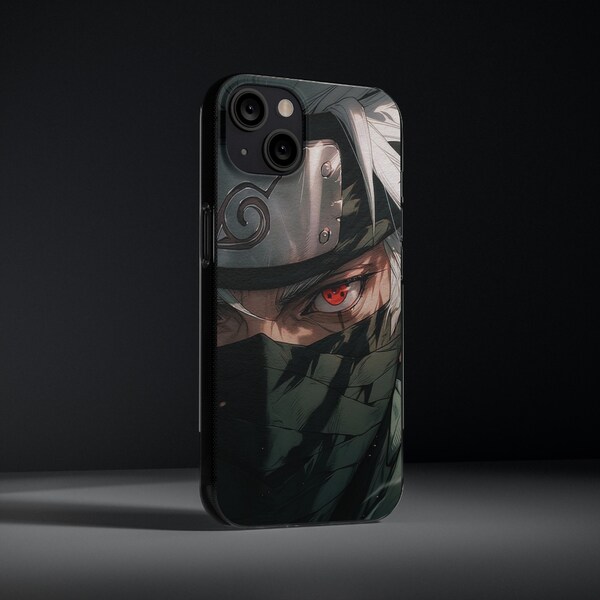 Anime Phone Case, Kakashi, Anime Figure, Decoden Phone Case, Anime Iphone Case, Gift For Him, Gift Boy, Anime Gift, Iphone 15,14,13,12,11,X