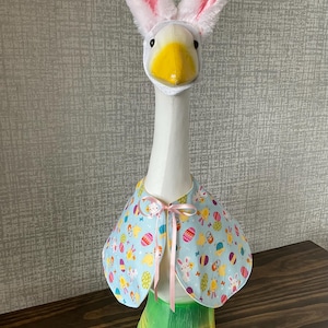 Easter Porch Goose Outfit fits 23”-27” Comes with FREE Mini Desk Goose