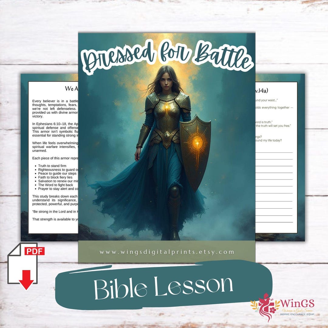 Armor of God Bible Lesson: Ephesians 6 Spiritual Warfare Study ...