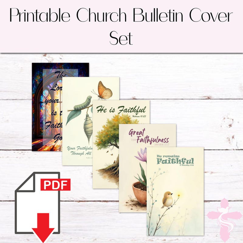 September Church Bulletin Covers - Etsy