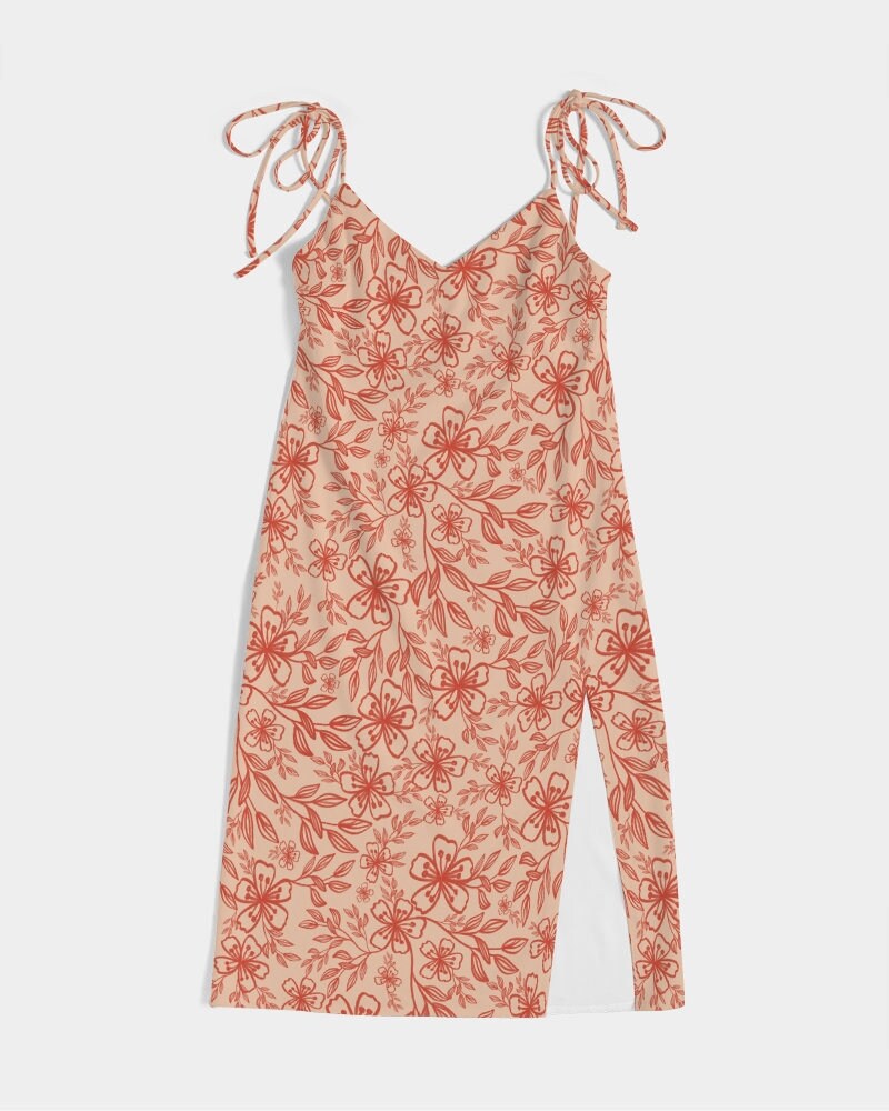 All-Over Print Women's Tie Back Wrap Dress