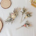 Bohemian wedding dry flower hair comb,dry flower hair comb, bride hair comb