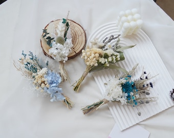 Boho wedding mini bouquet, mini dried flower bouquet, table bouquet, small vase flower arrangement, bridesmaid gift box, holiday gift