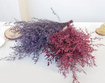 Preserved Caspia bouquet, preserved dried flowers, wedding flower arrangement, home floral art