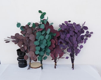 Konservierte silberne Dollar Eukalyptus, grüne Eukalyptus, konservierte getrocknete Blumen, Hochzeit DIY, Hausblumenarrangement