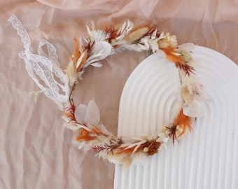 Neutral Flower Crown,Bridal Crown,Newborn Crown, Flower Crown Halo, Flower Girl Crown, Boho Flower Crown,