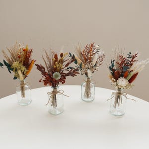MINI Drird Flower Bouquet, Bohemian Pampas Small Bouquet, Wedding Center Bouquet, Small Vase Bouquet, Festival Gift