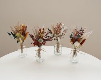 MINI Drird Flower Bouquet, Bohemian Pampas Small Bouquet, Wedding Center Bouquet, Small Vase Bouquet, Festival Gift