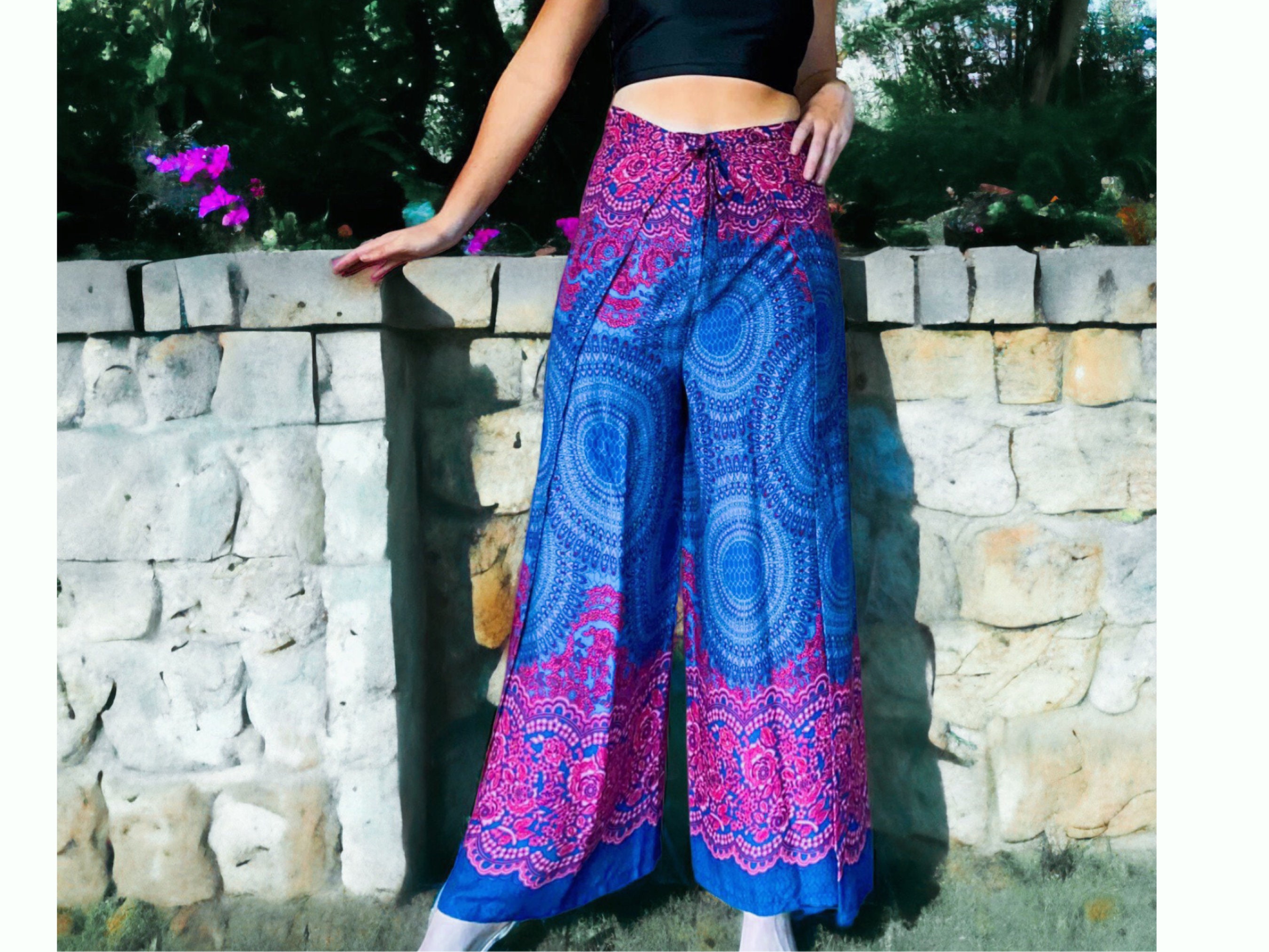【新品】S'YTE SLUB WASHER COTTON WRAP PANTS Palazzo Wrap Pants With Ties Beginner Easy Sewing Pattern