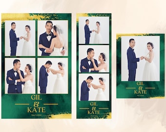 結婚式用フォトブースのテンプレート 記念日用フォトブースの