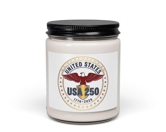Usa 250 Patriotic Seal Candle, 1776-2026 Anniversary, 4th of July