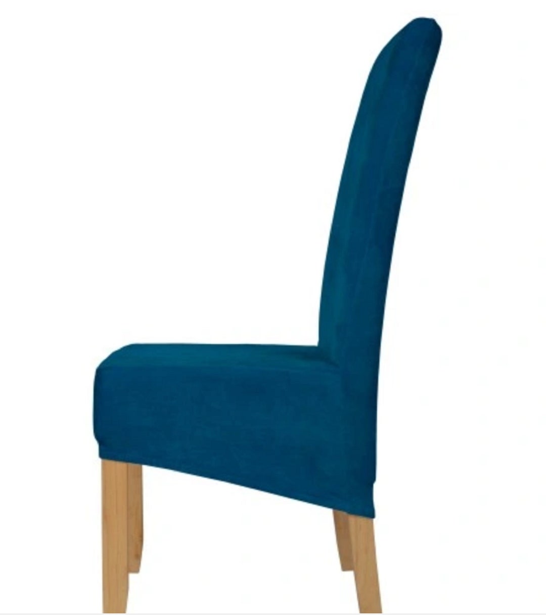 DARK TURQUOISE Velvet Cover for Oblique Chair / Stretch Chair Cover