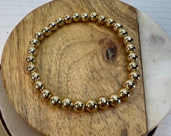 Set of 1 gold beaded bracelet/anklet