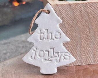 Add a meaningful touch to your Christmas tree with a handcrafted clay ornament