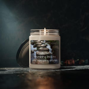 Inspirational Scented Soy Candle - Aromatherapy, Home Decor, Gifts, Meditation, Self-Care