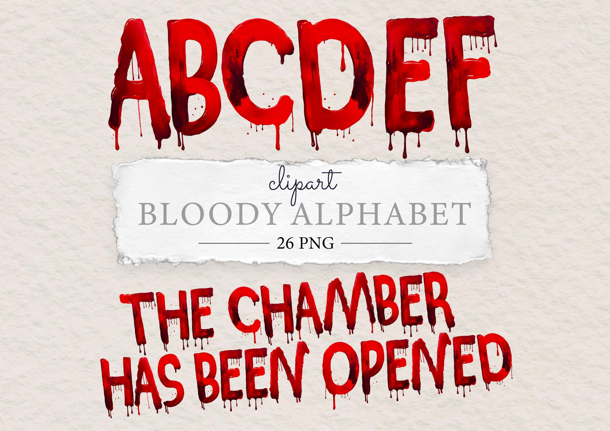 Bloody Alphabet - Etsy