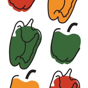 Digital pepper pattern