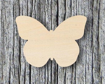 Unfinished Butterfly Wood Shape: Baltic Birch Cutout, DIY Craft Supply