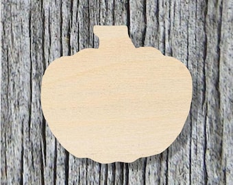 Unfinished Pumpkin Wood Shape, Baltic Birch, Halloween DIY Decor